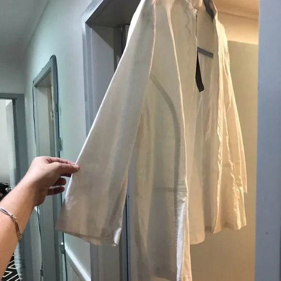 Size 20 NWT White Linen over-jacket/coat - Picture 4 of 15